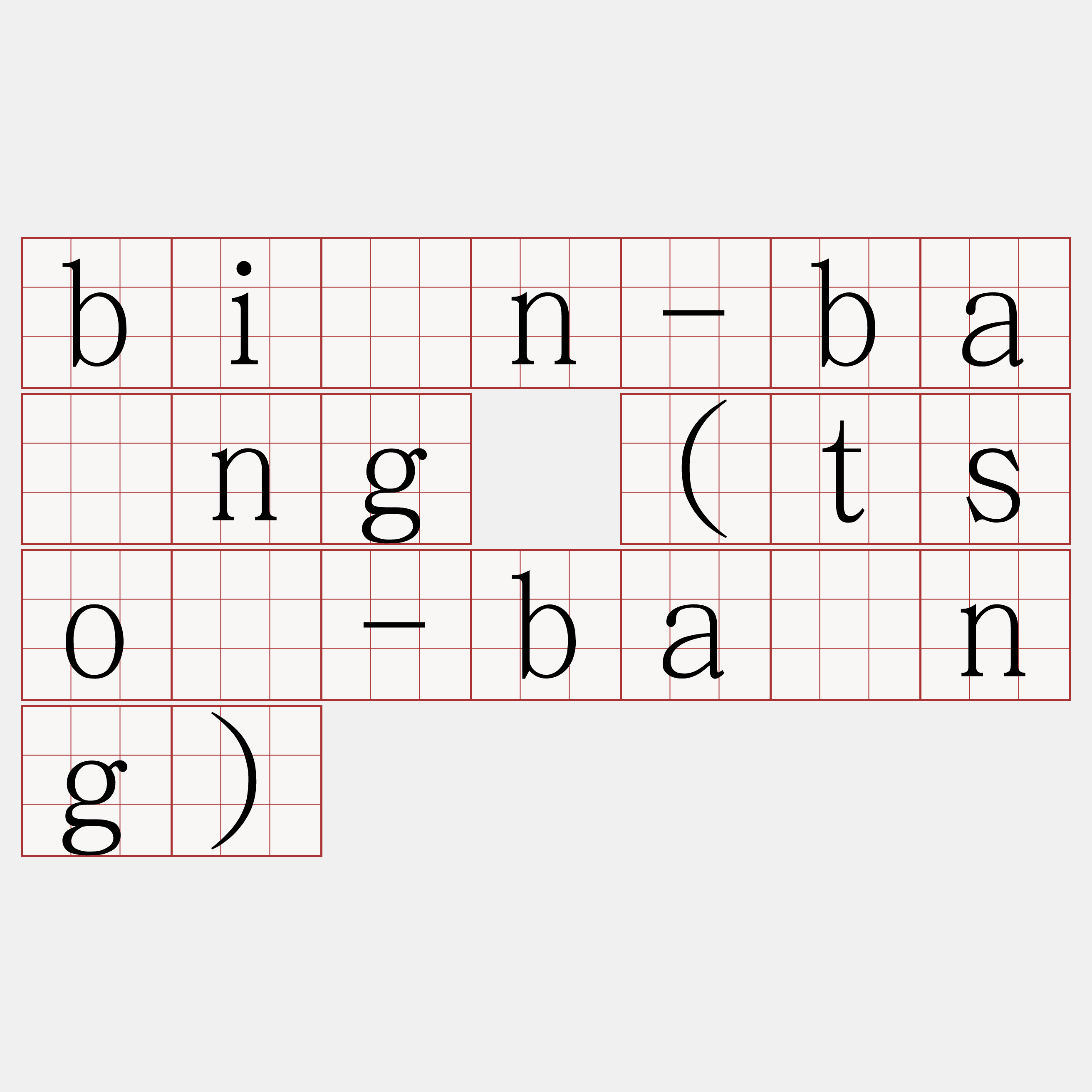 bîn-bāng (tsò-bāng)